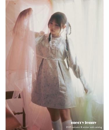 pastelジャガードミニワンピース