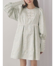 pastelジャガードミニワンピース