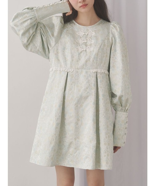 pastelジャガードミニワンピース
