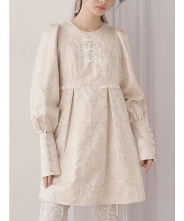 pastelジャガードミニワンピース