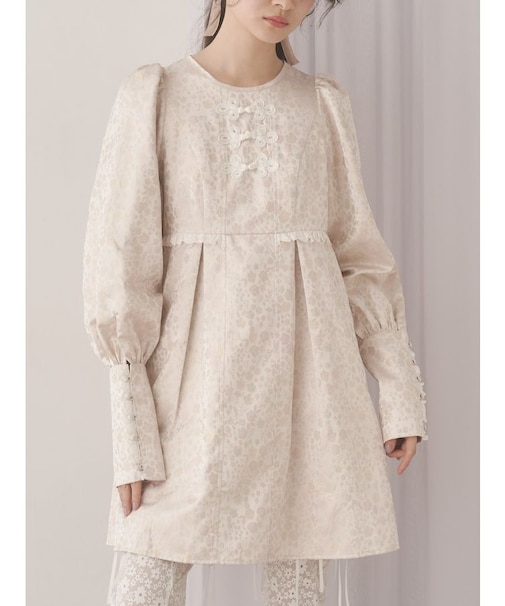 pastelジャガードミニワンピース