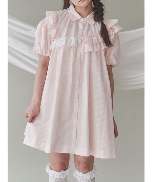 stripe frillfrill ワンピース