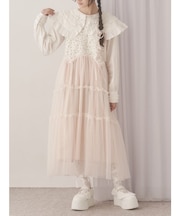 petit flowerチュールキャミワンピース