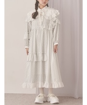 フリルドットデコレーションワンピース