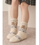 もこもこbear knit socks