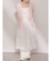 flower laceフレアワンピース