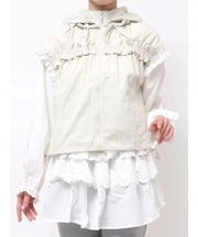 frill nylon jacket