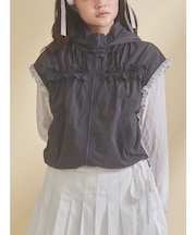 frill nylon jacket