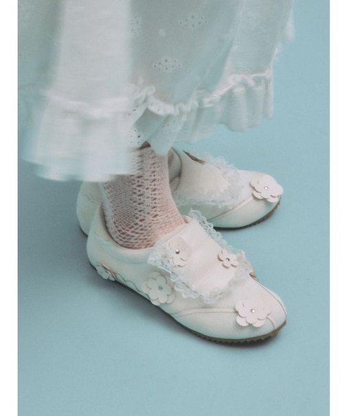 お花いっぱいフラットスニーカー