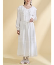 airy lace collarワンピース