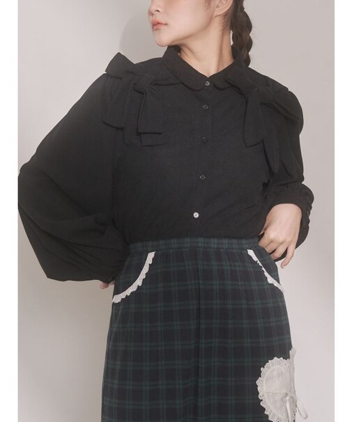 double ribbon blouse