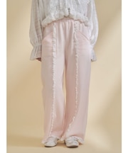 レースフリルスウェットパンツ