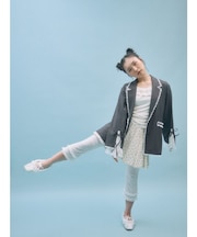 ストレッチレースカプリパンツ