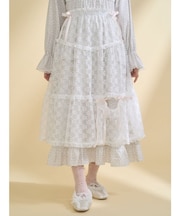 シアーレースフレアスカート