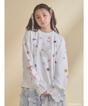 New Wave Sugar cat lace sweat