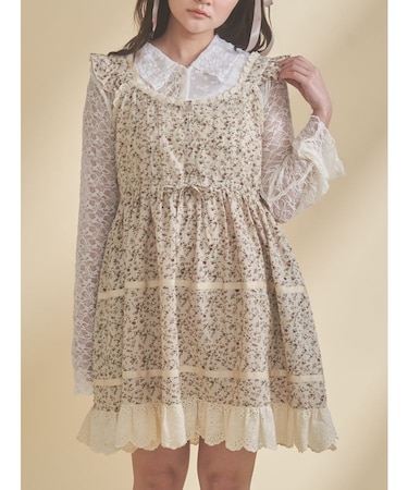 petit flowerフレアミニワンピース