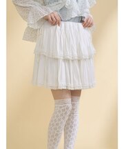 カットティアードミニスカート