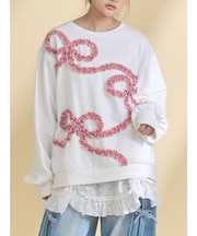 くるくるリボンスウェット