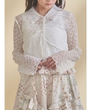 fog color blocking cardigan