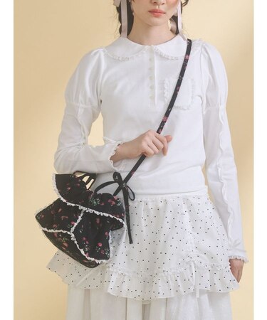 floral square pochette