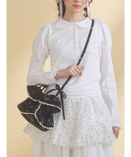 floral square pochette