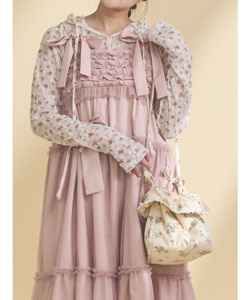 floral square pochette