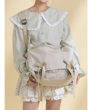 ribbon messenger bag