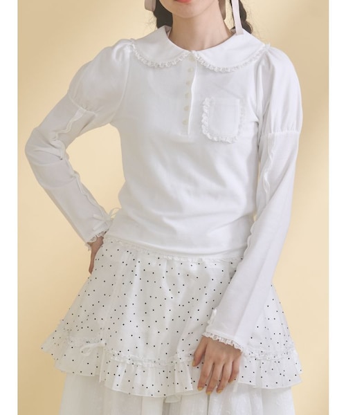 frilly polo tops｜メリージェニーの通販｜&mall（アンドモール）三井