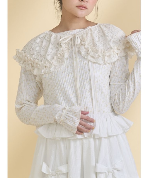 lace frill collar