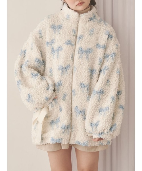 merryjenny Fluffy Tulip Boa Blouson ブルゾン Fluffy Tulip Boa Blouson｜メリージェニーの通販｜&mall（アンド