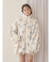 Fluffy Tulip Boa Blouson