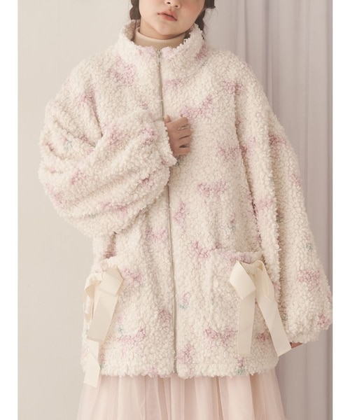 Fluffy Tulip Boa Blouson｜メリージェニーの通販｜&mall（アンド