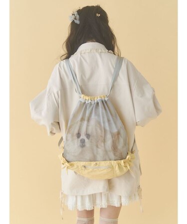 ど～んとモコゾウメッシュナップサック