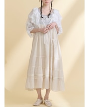 petit flower sheer switchワンピース