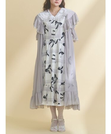 シアーロングガウン