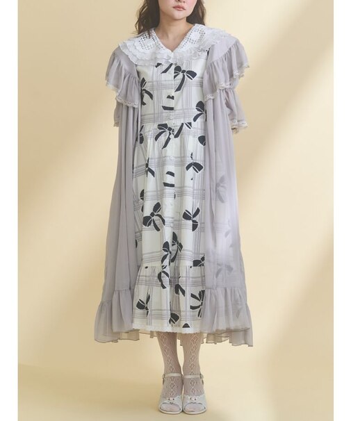 シアーロングガウン