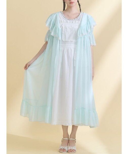 シアーロングガウン