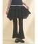 リボンフレアリブパンツ