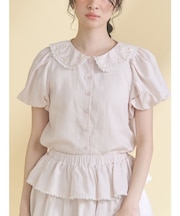 ソフトリボンカラーブラウス