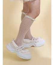 frill mary jane metal sneakers