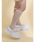 frill mary jane metal sneakers