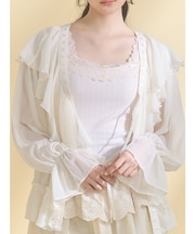 lace frame camisole tops