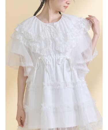 sheer frill 2wayつけ襟
