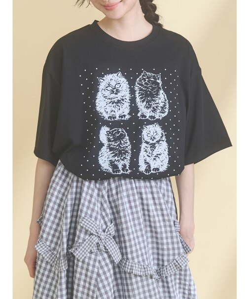 pindot cat tee