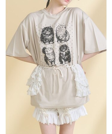 pindot cat tee