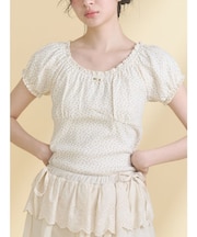 petit flower pure neck tee