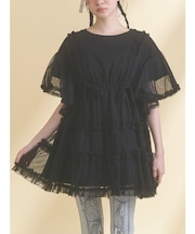 チュチュールフリルミニワンピース