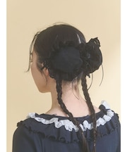 フリルソフトシニヨンキャップ