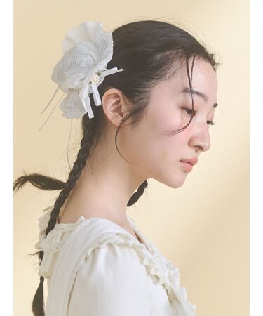 フリルソフトシニヨンキャップ