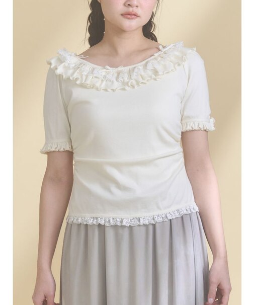 romantic frill summer top